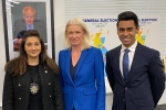 Chairman of the Conservative Party The Rt. Hon. Amanda Milling MP, Cllr. Reena Ranger OBE and Cllr. Ameet Jogia