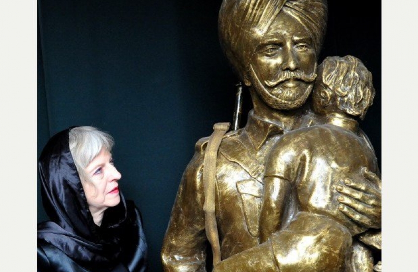 Theresa May at Sikh Memorial