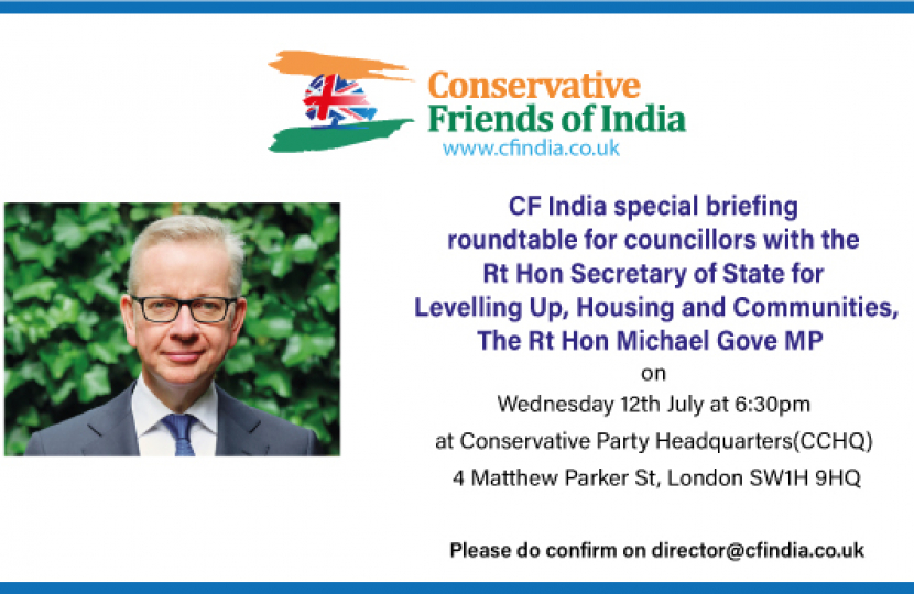 CF India special event with The Rt Hon Michael Gove MP